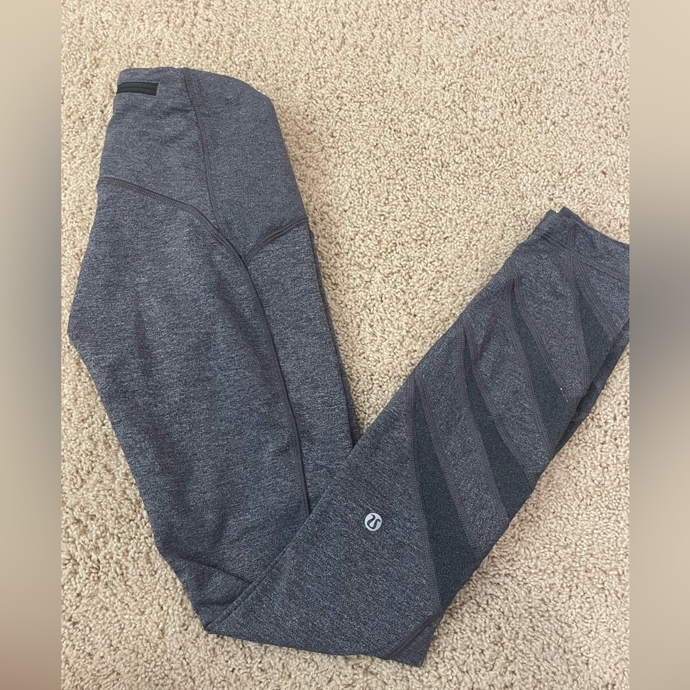 Gray Mesh Lululemon Leggings